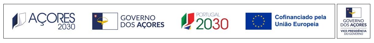 Açores 2030, Governo dos Açores, Portugal 2030, Cofinanciado pela União Europeia, Governo dos Açores - Vice-Presidência do Governo